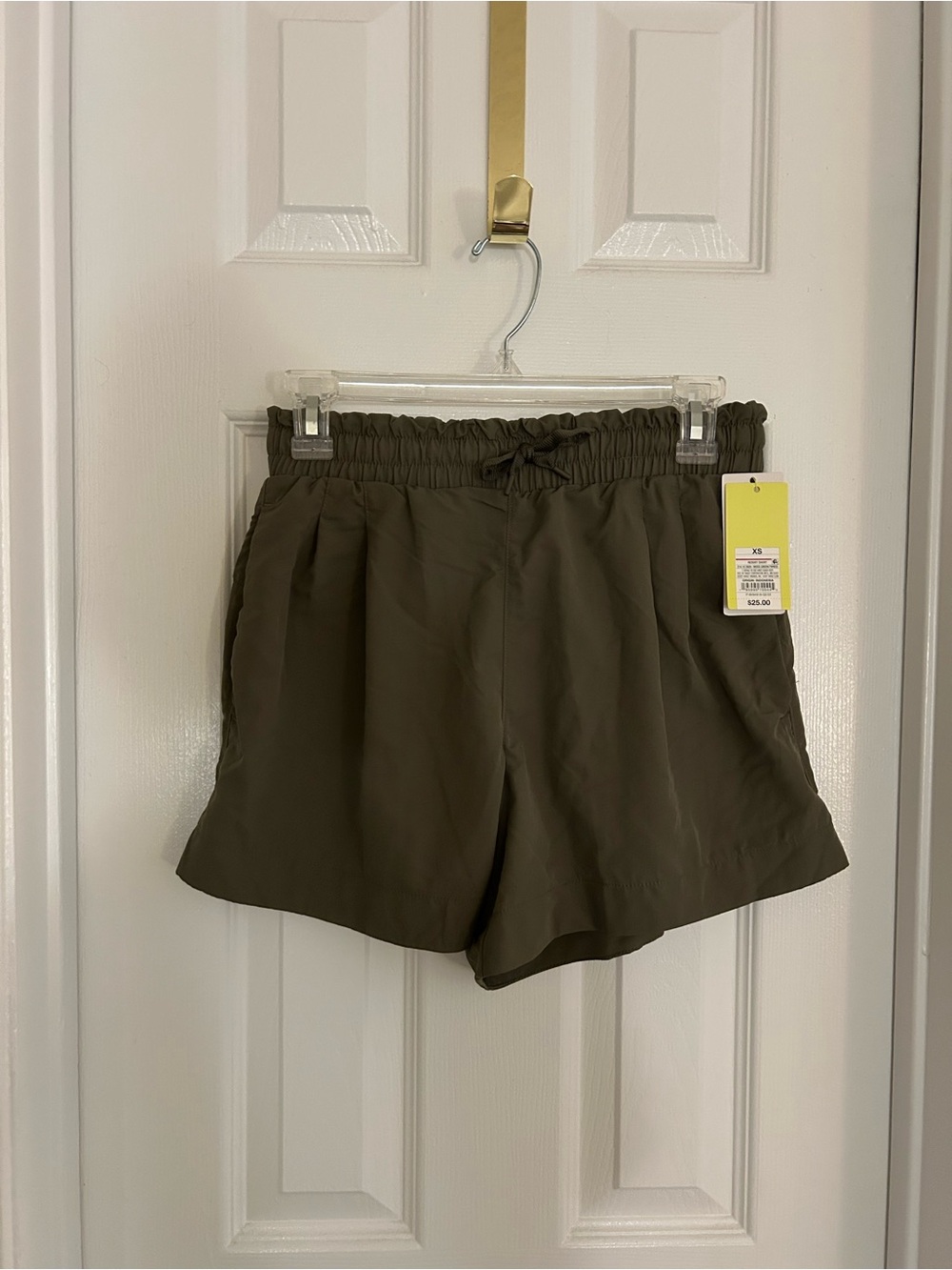 all in motion Olive High-Waist Drawstring Shorts